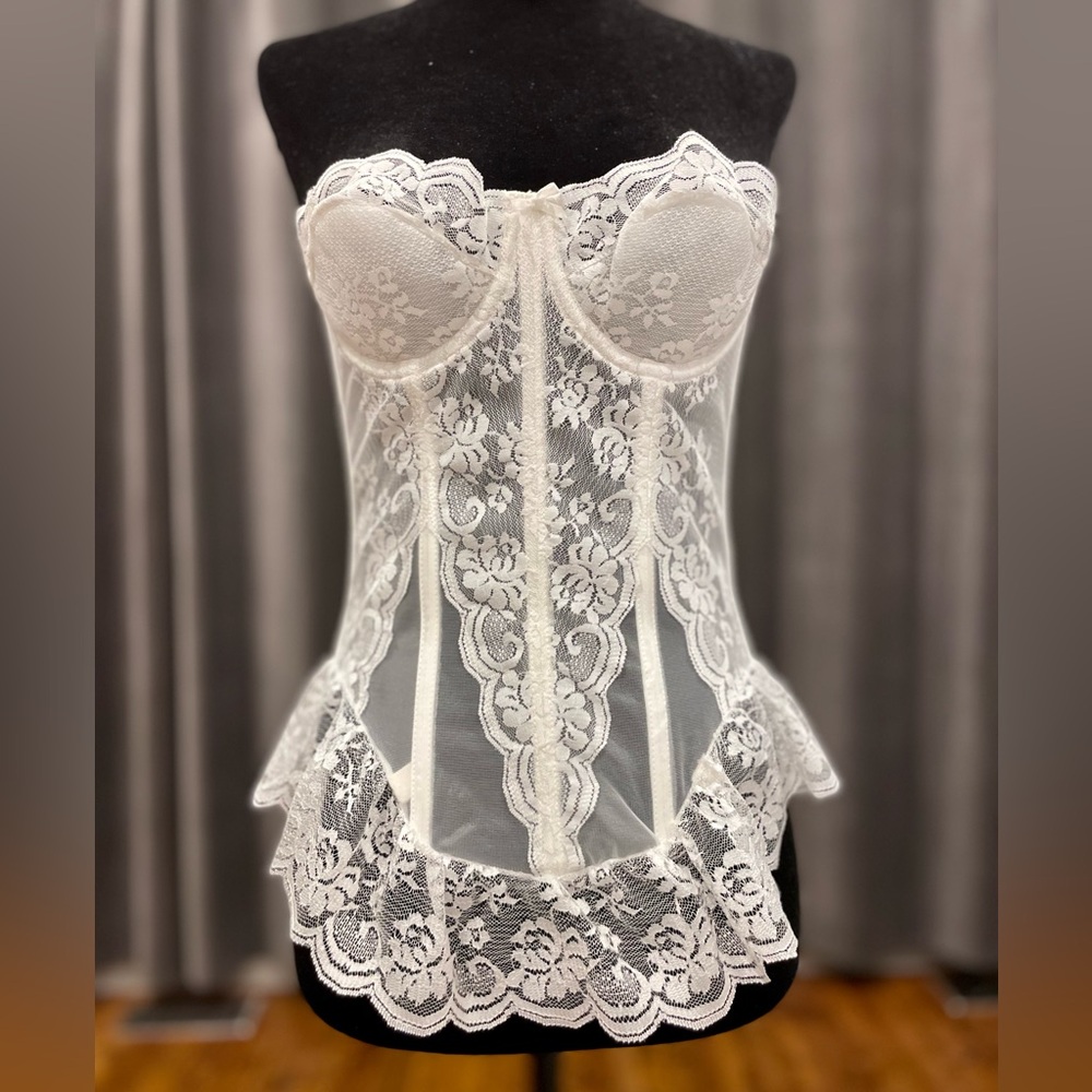 Vintage Smart white bustier